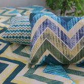 Blue Chevron - Bedset